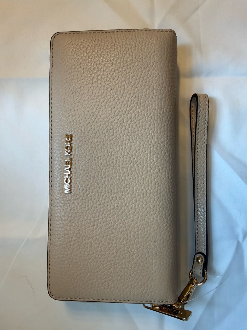 NWT Michael Kors Jet Set Travel Large Continental Wallet Buff 35T7GTVE7L